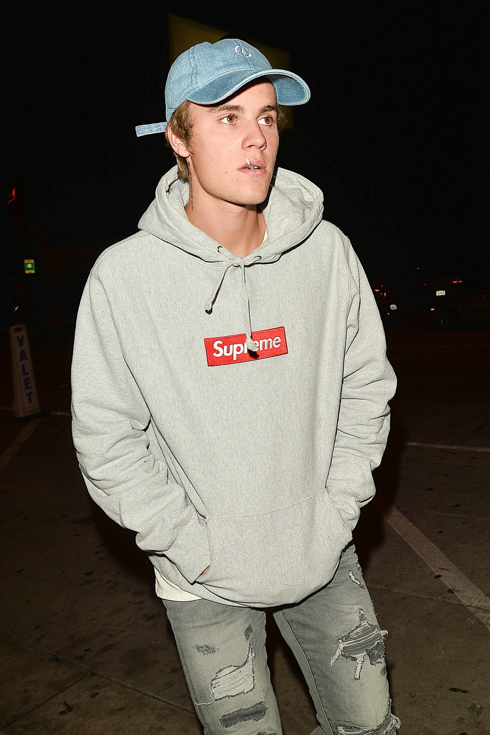 Justin Bieber in Supreme